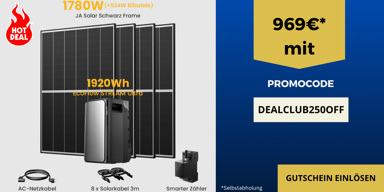 EcoFlow Stream Ultra All-in-One Speicher für Balkonkraftwerke, Deal