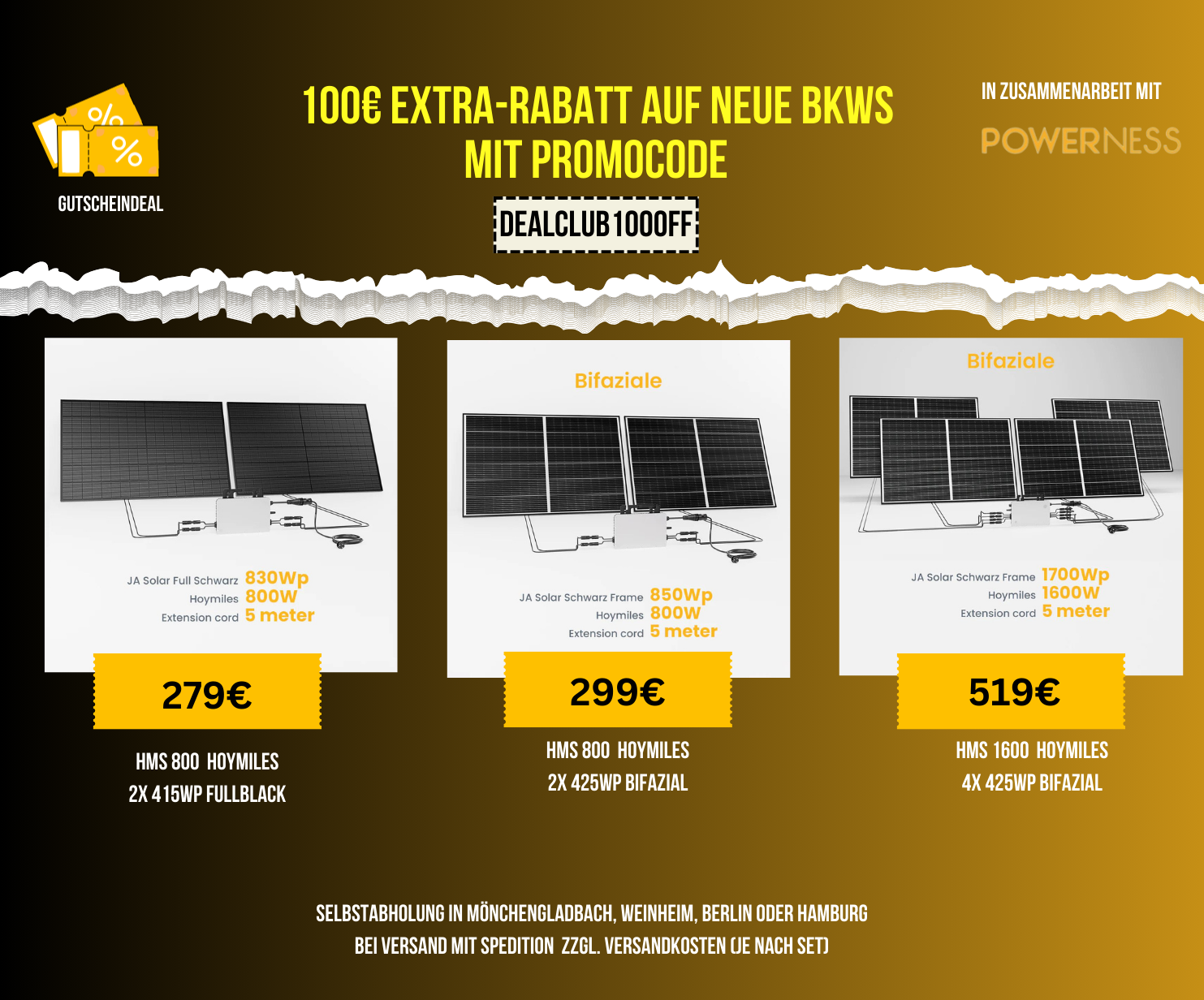 Balkonkraftwerke ab 279€