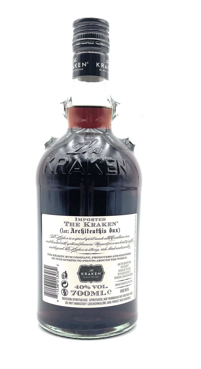 Lebensmittel :: The Kraken Black Spiced Rum 1x 0,7 Liter 40% Vol. Alkohol | Rum