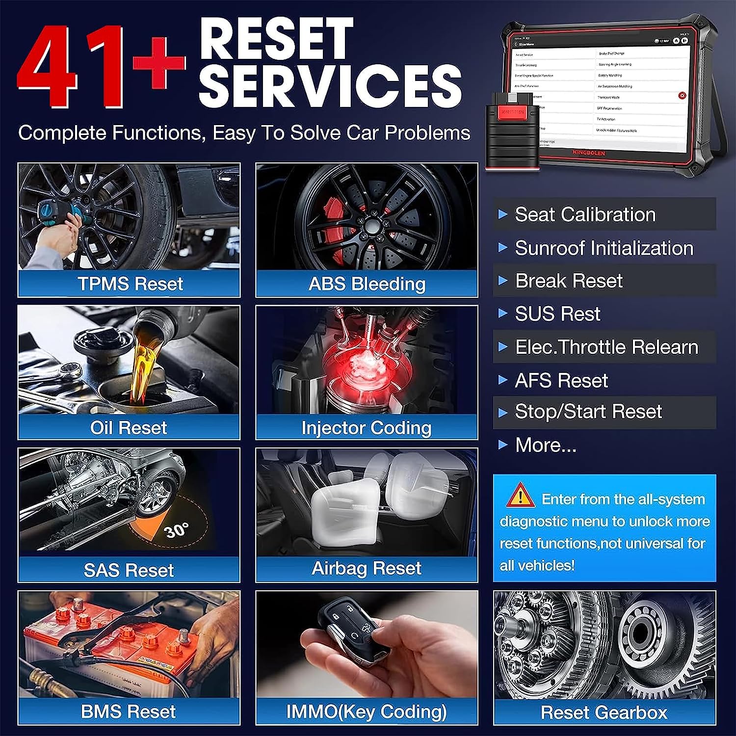 Auto & Motorrad :: KINGBOLEN K10 Obd2 Diagnosegerät für Alle  Fahrzeuge,Bi-Direktionale Auto Diagnosegerät mit 2-Jahres-Update, 35+  Dienst Zurücksetzen,Alle Systemdiagnosen, Aktiver Test,  ECU-Kodierung,Topologie-Karte