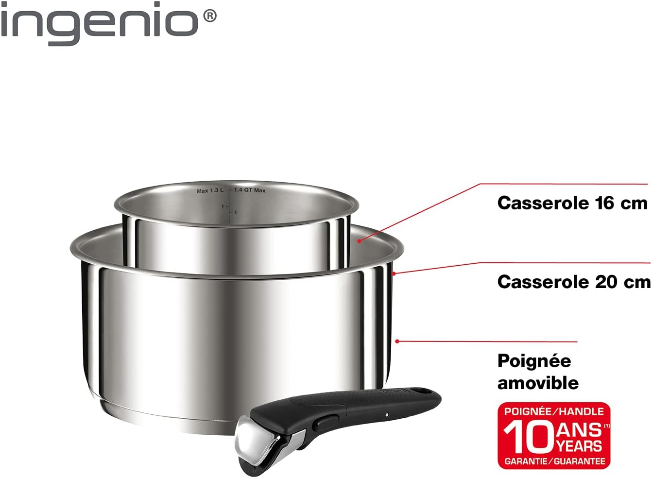 TEFAL Casserole Ingenio Preference 20cm 