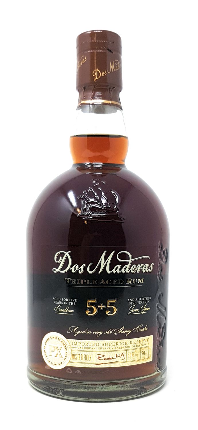 Lebensmittel :: Dos Maderas PX 5+5 Years Old Aged brauner Rum 1x 0,7 l  Alkohol 40%