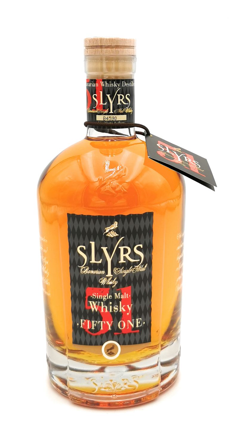 Spirituosen Aktion! :: Slyrs Fifty One Bavarian Single Malt Whisky 1x 0,7 l  Alkohol 51% vol.64,27 € / l