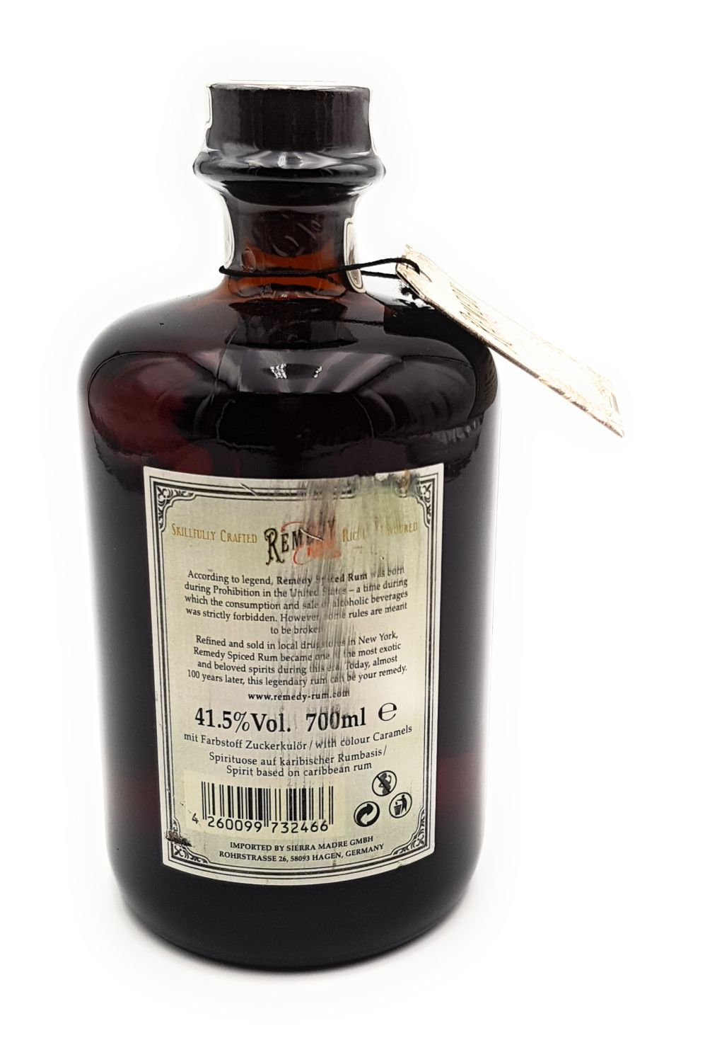 Spirituosen Aktion! :: Remedy Spiced Rum Rum 1x 0,7 l Alkohol 41,5% vol.  27,13 € / l